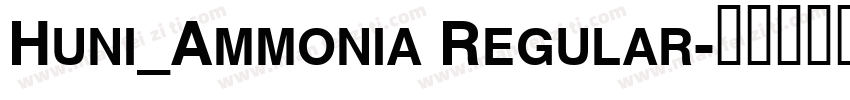 Huni_Ammonia Regular字体转换